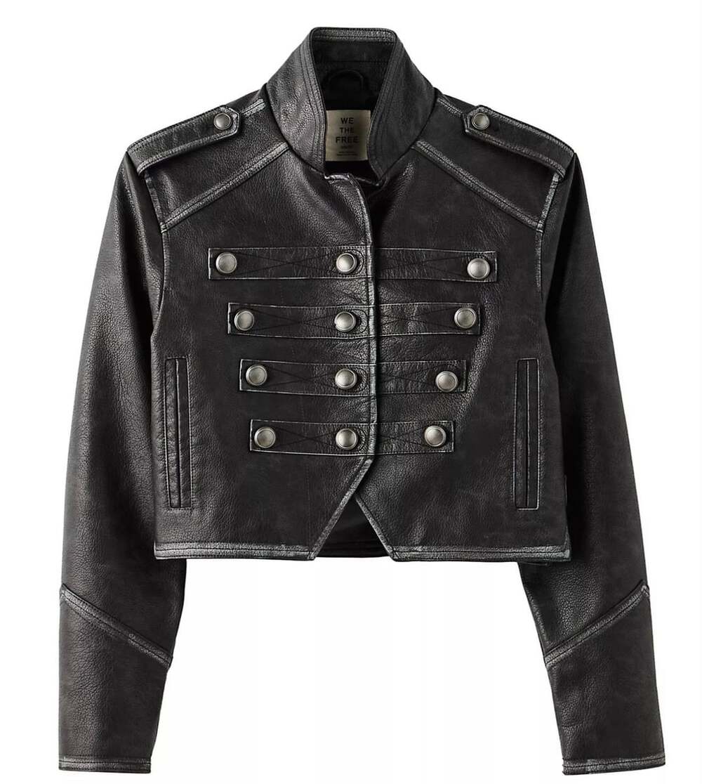 Free People We The Free Ryland Faux Leather Jacket Small